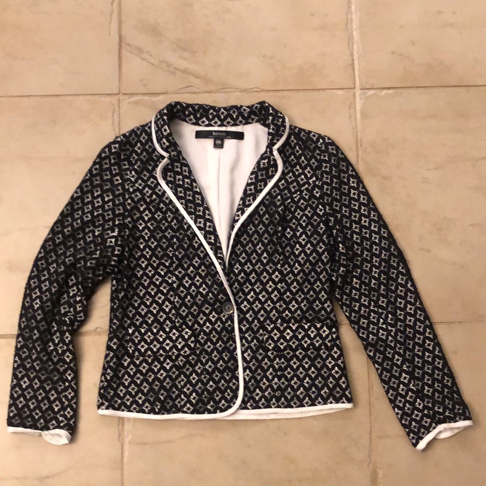 Ladies Jacket Satan Look With Dressy Lace Overlay